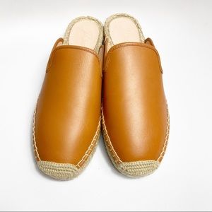 J. Crew Leather Espadrille Mule